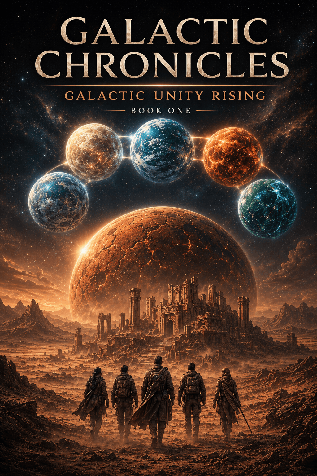 Galactic Chronicles: The Six Worlds of the Rising Shadows — cover